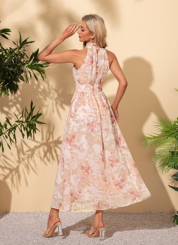 Robe Chic Halter Évasée - gallery 4