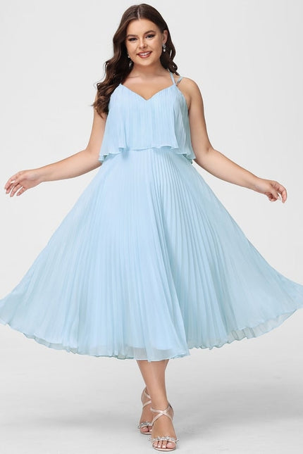 Robe Chic Plissée Sombre - gallery 4