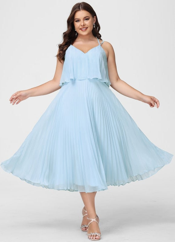 Robe Chic Plissée Sombre - gallery 4
