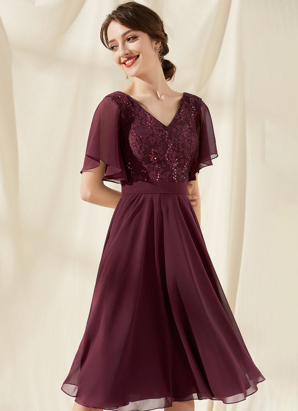 Robe Chic Chic Bordeaux