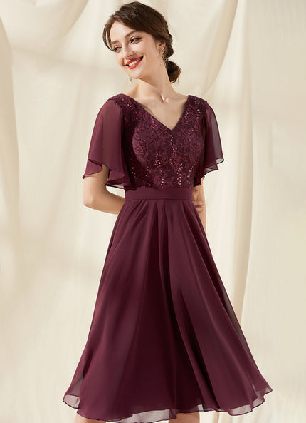Robe Chic Chic Bordeaux
