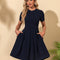 Robe Chic Navy Courte