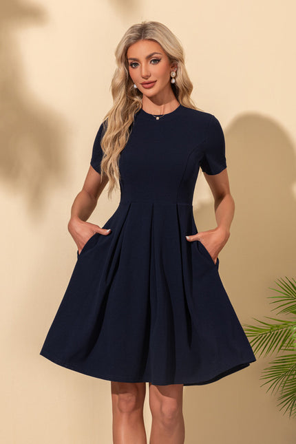 Robe Chic Navy Courte