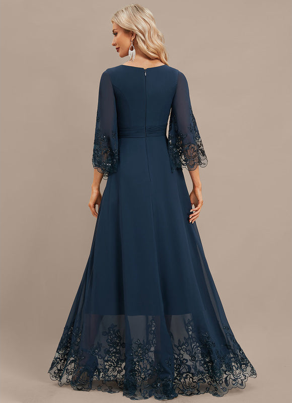Robe Chic Bleu Nuit Élégante - gallery 5
