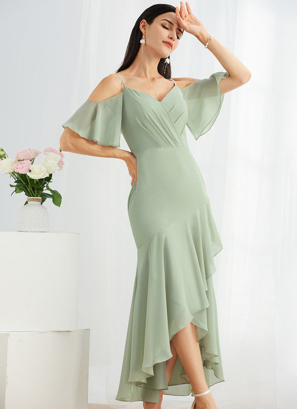 Robe Chic Asymétrique Céleste - gallery 4