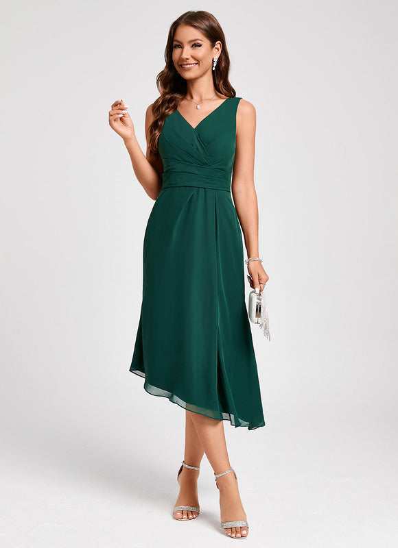 Robe De Cocktail Rouge Pour Mariage Chic - gallery 5