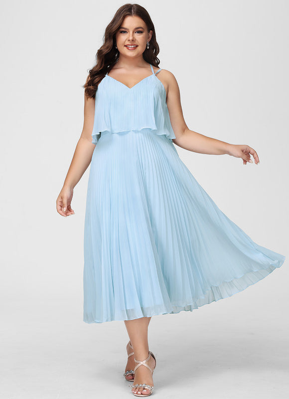 Robe Chic Plissée Sombre - gallery 5