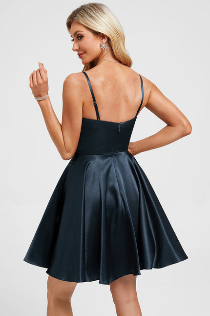 Robe Chic Satinée À Volants - gallery 7