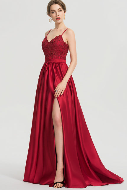 Robe Chic Satin Éclat Rubis - gallery 7