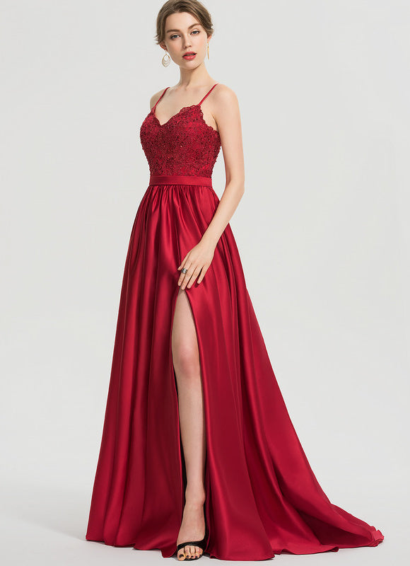 Robe Chic Satin Éclat Rubis - gallery 7