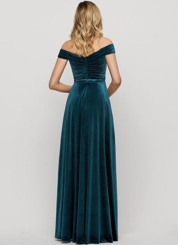 Robe Chic Velours Azur Révélateur - gallery 2