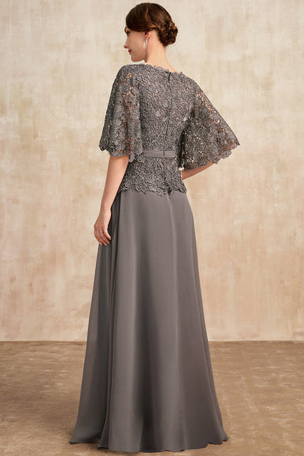 Robe Chic Élégante Grise - gallery 2