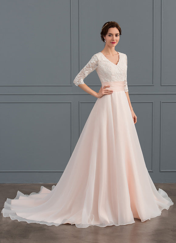 Robes De Soirée Chic Et Classe Manche Longue - gallery 1