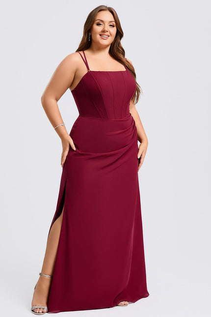 Robe Chic Sirène Bordeaux - gallery 5