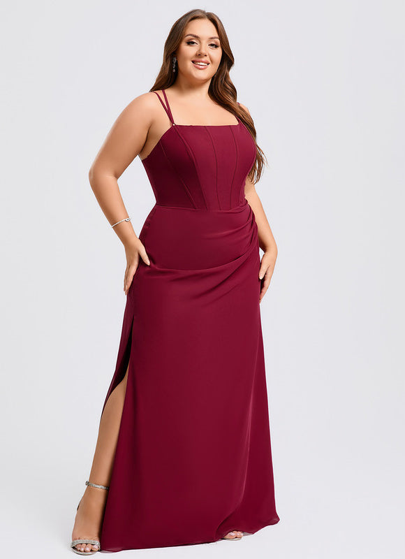 Robe Chic Sirène Bordeaux - gallery 5