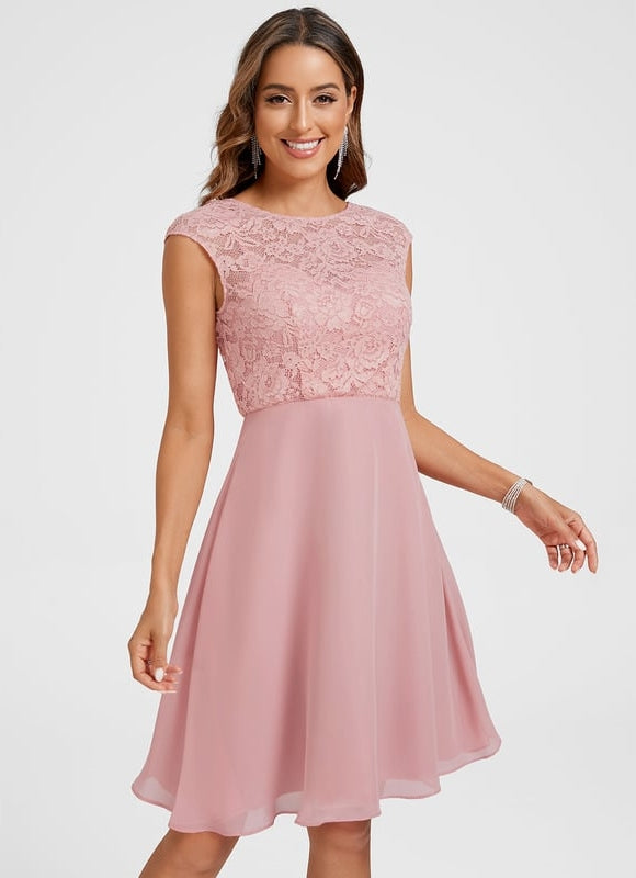 Robe Chic Rose Fluide