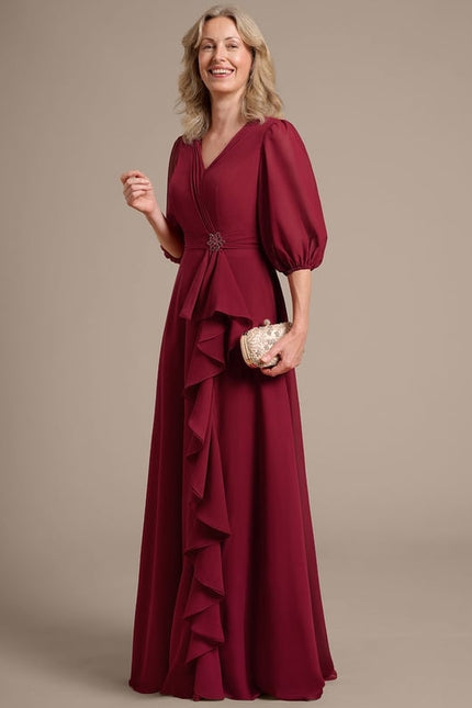 Robe Chic Mère Chic Bordeaux - gallery 3