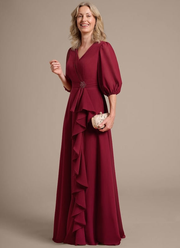 Robe Chic Mère Chic Bordeaux - gallery 3