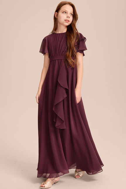 Robe Chic Mousseline Prune - gallery 2