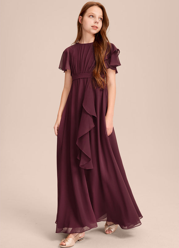 Robe Chic Mousseline Prune - gallery 2