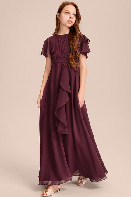 Robe Chic Mousseline Prune - gallery 2
