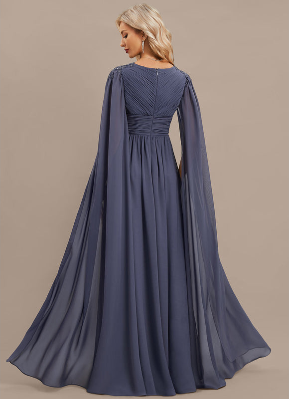 Robe Chic Longue Drapée - gallery 6