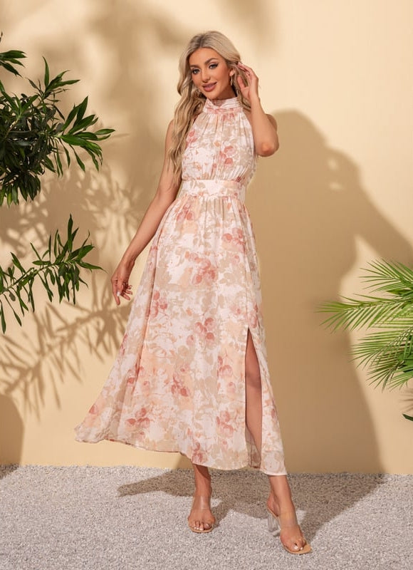 Robe Chic Halter Évasée - gallery 5
