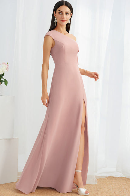 Robe Chic Asymétrique Rose - gallery 4