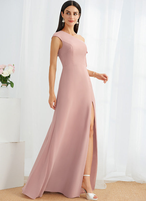 Robe Chic Asymétrique Rose - gallery 4