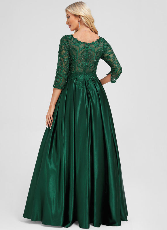 Robe Chic Éclat Soyeux Émeraude - gallery 4