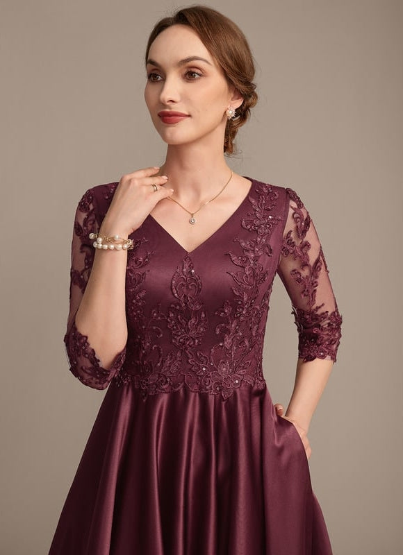 Robe Chic Élégance Écarlate - gallery 1