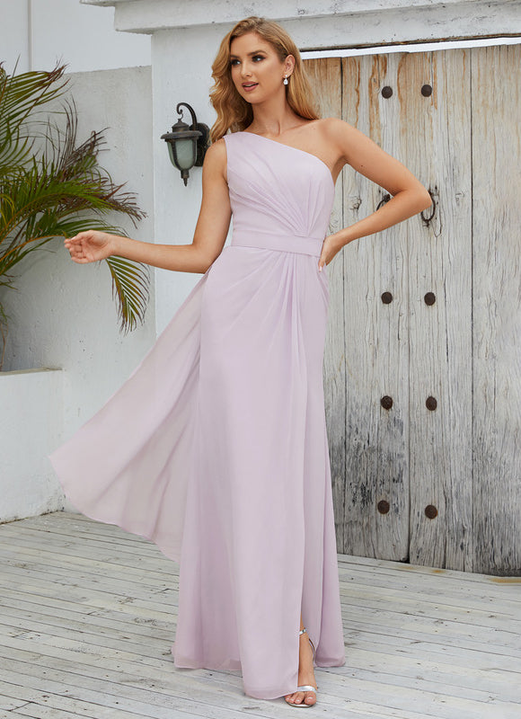 Robe Chic Asymétrique Beige - gallery 2