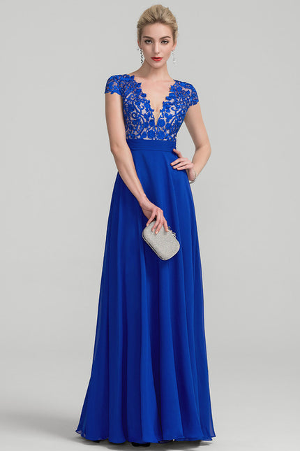 Robe Chic Longue Marine Élégante - gallery 1