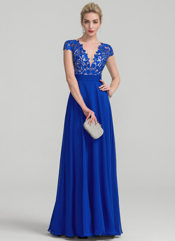 Robe Chic Longue Marine Élégante - gallery 1