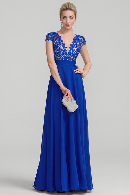 Robe Chic Longue Marine Élégante - gallery 1