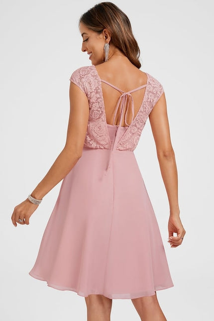 Robe Chic Rose Fluide - gallery 5