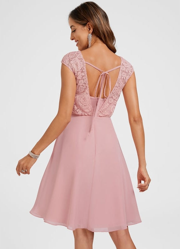 Robe Chic Rose Fluide - gallery 5