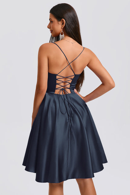 Robe Chic De Bal Satinée - gallery 2