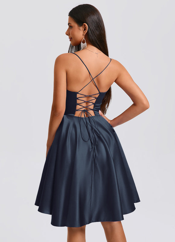 Robe Chic De Bal Satinée - gallery 2