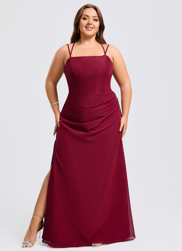 Robe Chic Sirène Bordeaux - gallery 6