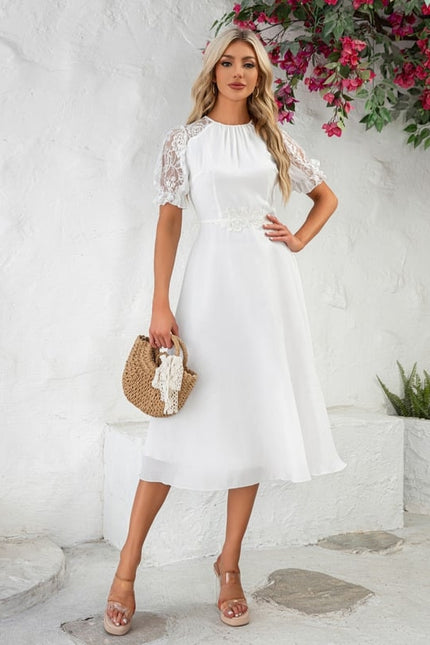 Robe Chic Éthérée Blanche - gallery 1