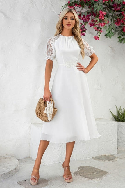 Robe Chic Éthérée Blanche - gallery 1