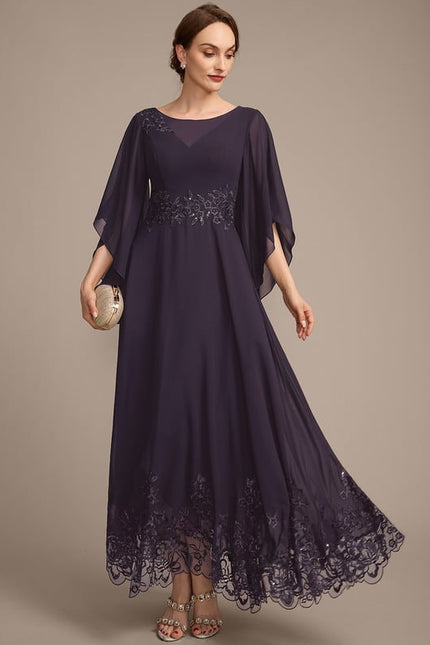 Robe Chic Chiffon Étoilée