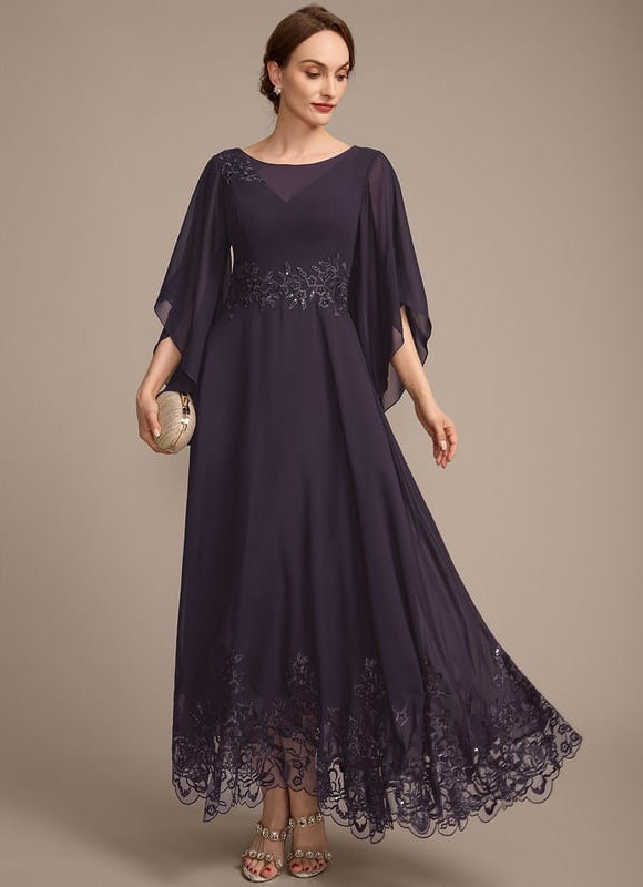 Robe Chic Chiffon Étoilée