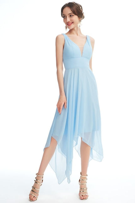 Robe Chic Fluide Bleu Nuit