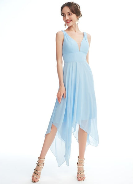 Robe Chic Fluide Bleu Nuit