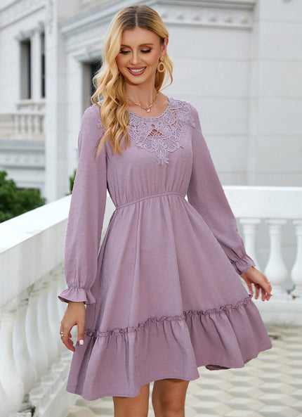 Robe Chic Dentelle Trapèze