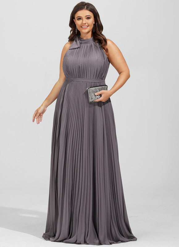 Robe Chic Satiné Taupe - gallery 4