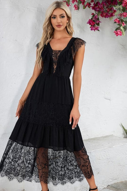 Robe Chic Noire Dentelle
