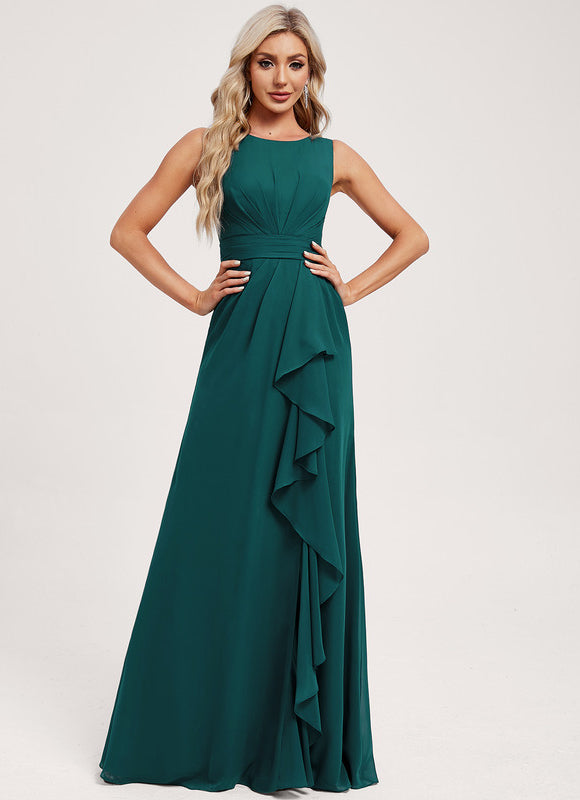 Robe Chic Mousseline Drapée